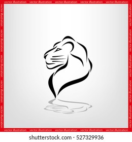 Lion icon vector illustration eps10.