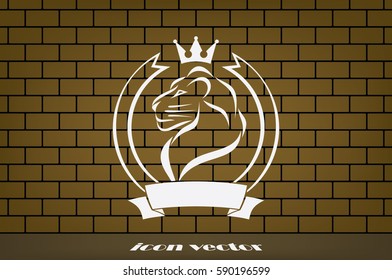 Lion icon vector illustration eps10.