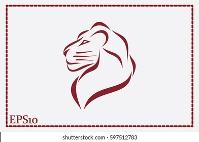 Lion icon vector illustration eps10.