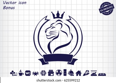 Lion icon vector illustration eps10.