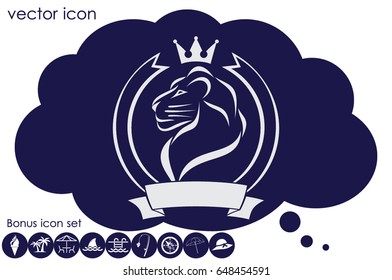 Lion icon vector illustration eps10.