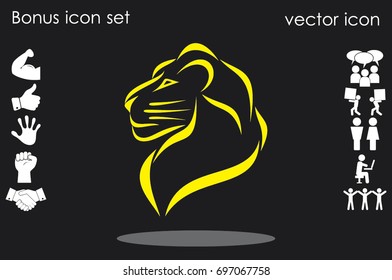Lion icon vector illustration eps10.