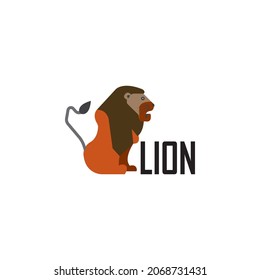 Lion icon vector illustration logo design.