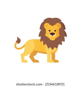 lion icon vector illustration style