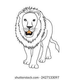 Lion icon vector illustration symbol design