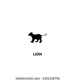 lion icon vector. lion sign on white background. lion icon for web and app