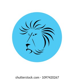Lion icon vector symbol