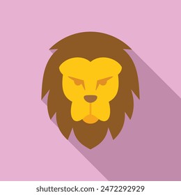 Lion illustrating power and pride with a neutral expression