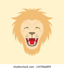 Lion illustration face - V3