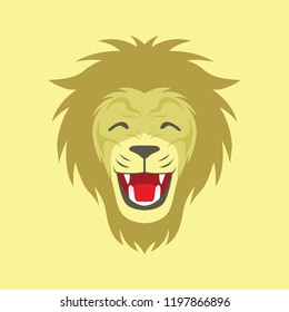 Lion illustration face - V4