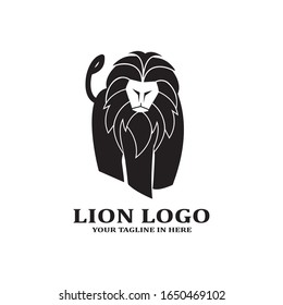 The lion image logo design concept as a ruler, is very suitable for business companies