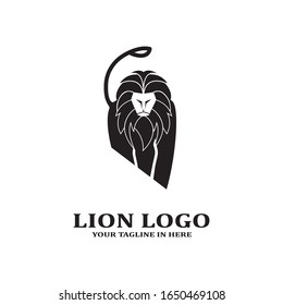 The lion image logo design concept as a ruler, is very suitable for business companies