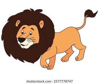 Lion isolated on a white background