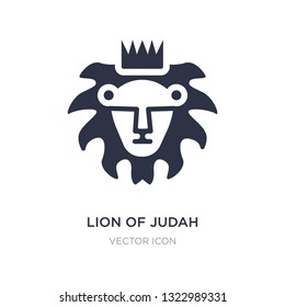 lion of judah icon on white background. Simple element illustration from Religion concept. lion of judah sign icon symbol design.