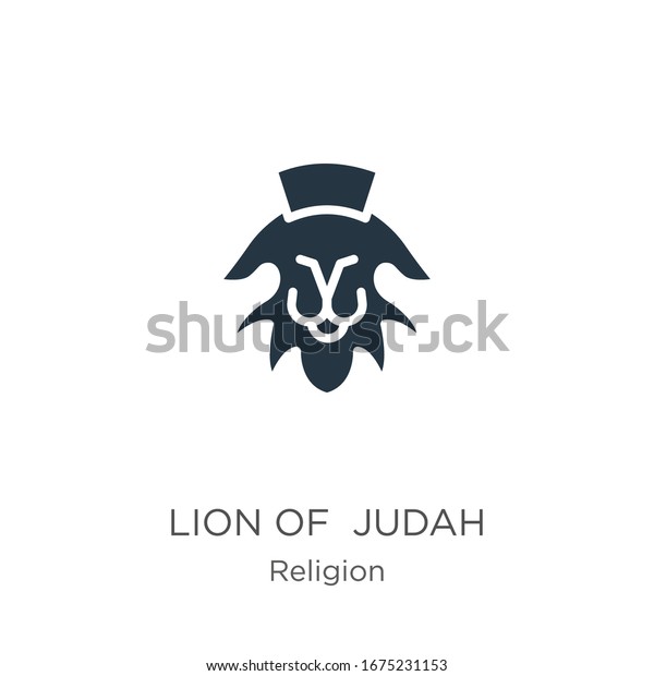 Lion Judah Icon Vector Trendy Flat Stock Vector Royalty Free 1675231153