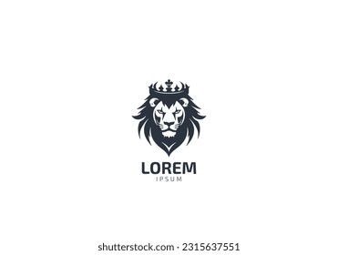 Lion King Abstract Log Lion Head Vector