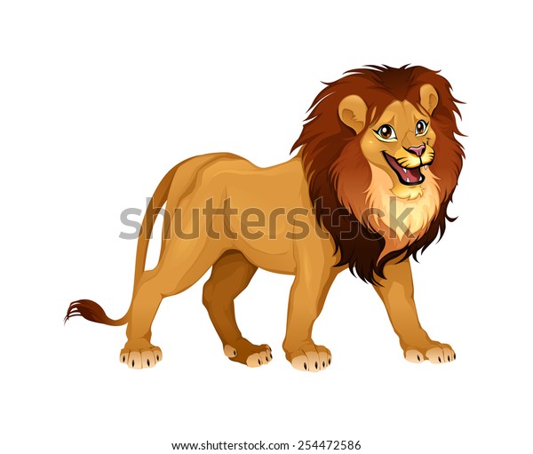 Lion King Cartoon Vector Isolated Animal Stock Vector (Royalty Free ...