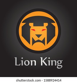 lion king cicle logo symbol company