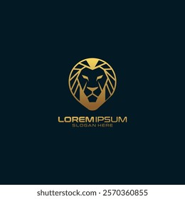 Lion king elegant prestige logo