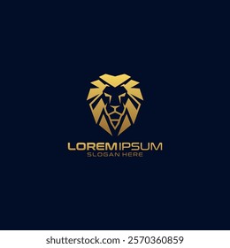 Lion king elegant prestige logo template