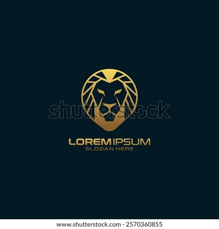 Lion king elegant prestige logo