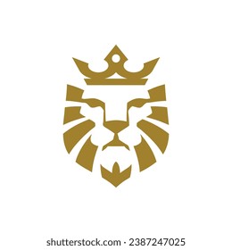 lion king face logo icon vector design graphic
