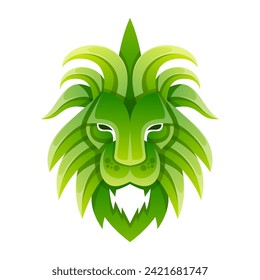lion king gradient icon logo design 