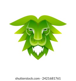 lion king gradient icon logo design 