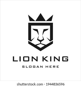 Logo-Design des Löwe-Königs