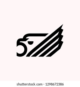 lion king icon logo - Eagle logo design - Vector