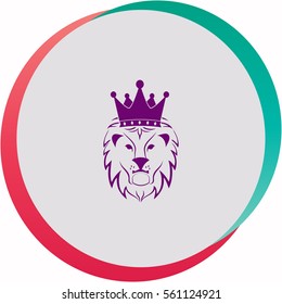 Lion King  icon. Vector design.