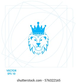 Lion King  icon Vector design.