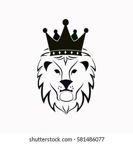 Lion King  icon Vector design.