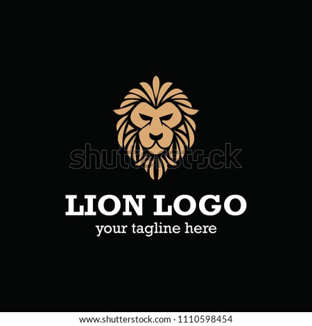 Lion King Jungle Logo Design Stock Vector (Royalty Free) 1110598454 ...