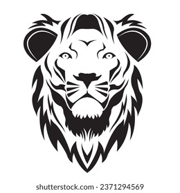 Lion king of the jungle, vector graphics, logos, illustrations