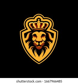 lion king logo design premium