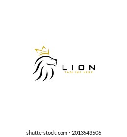 lion king logo design. logo template