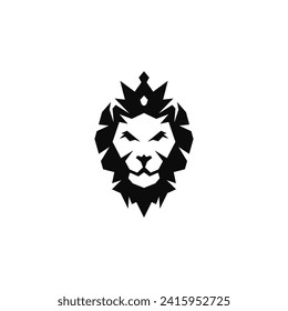 Diseño del logo de Lion King, ilustración vectorial.