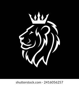 lion king logo design vector