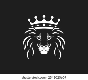 lion king logo design vector