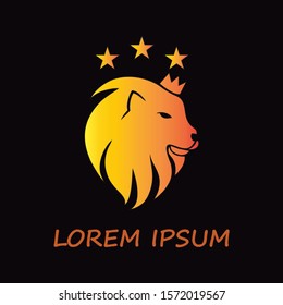 Lion King Logo / Lion head and crown