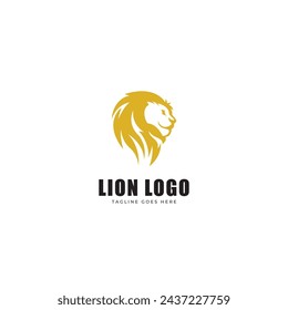 Lion king logo icon vector template.