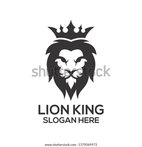 Lion King Logo Ideas Stock Vector (Royalty Free) 1379069972