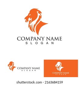 Lion King  logo vector illustration design.gold  lion king head sign concept isolated black background