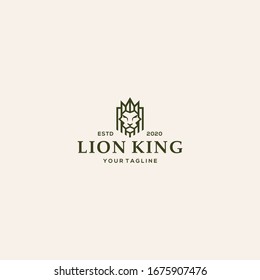 Lion King Logo Vector  Template 