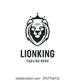 Lion king logo vintage inspiration concept. Logo can be used for icon, brand, identity, tattoo, animal, tiger, and business company