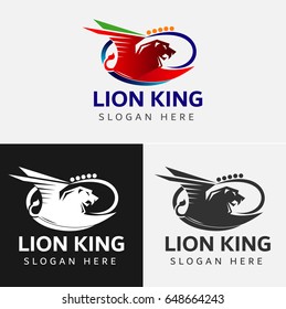Lion King Logo With Wings