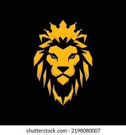 Lion King Luxury Logo Design Vector Stock Vector (Royalty Free ...