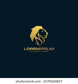 Lion king luxury prestige logo design