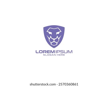 Lion king luxury prestige logo design template